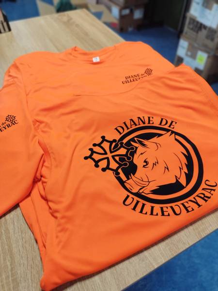 Tee shirt pour diane de chasse de villeveyrac, référence JC020