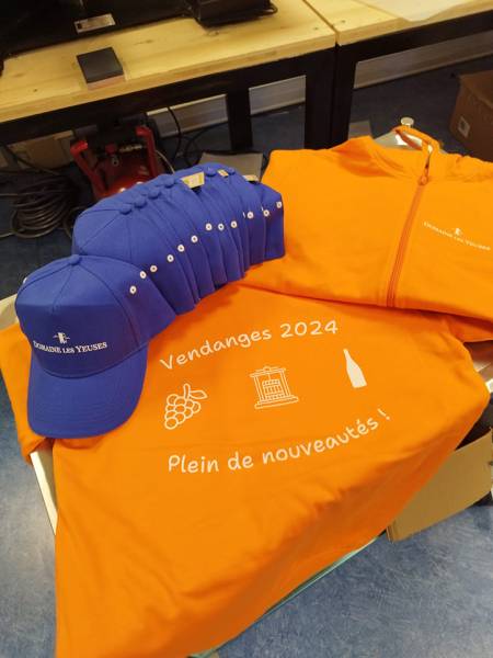 Flocage tee shirt, sweats et casquette à Mèze, proche de Sète, dans l'Hérault (34)