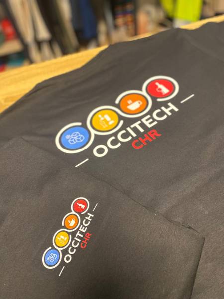 Doudoune légère kariban Broderie atelier d'impression textile à Montpellier