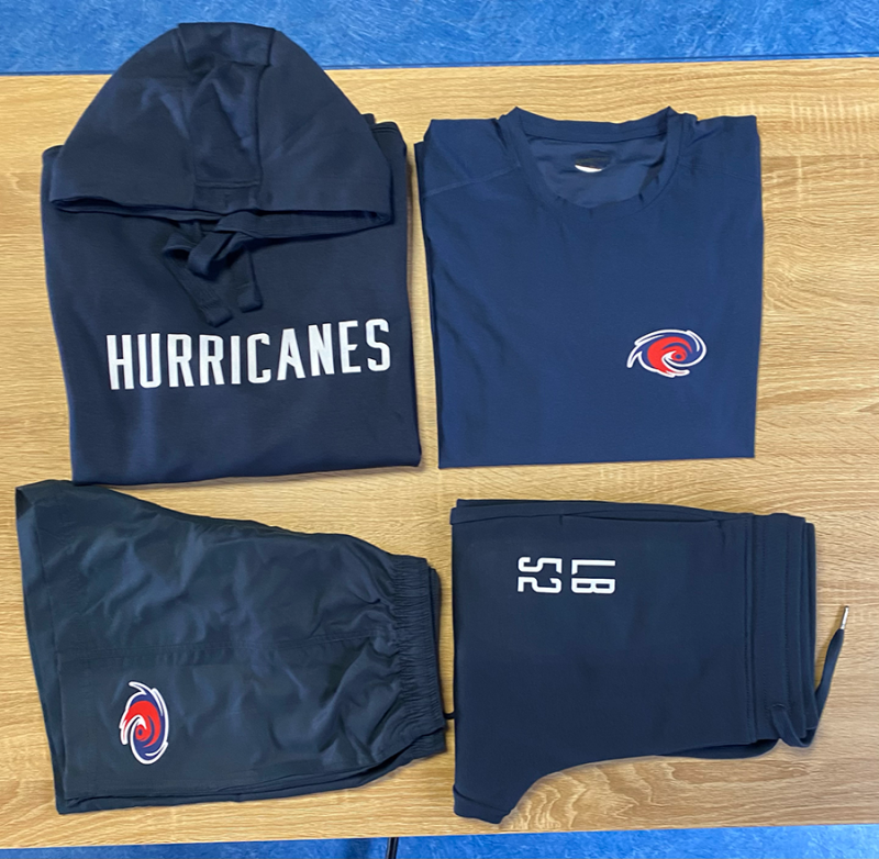 Pack de textiles personnalisés pour les joueur foot Seniors du club de Football Américain de Montpellier