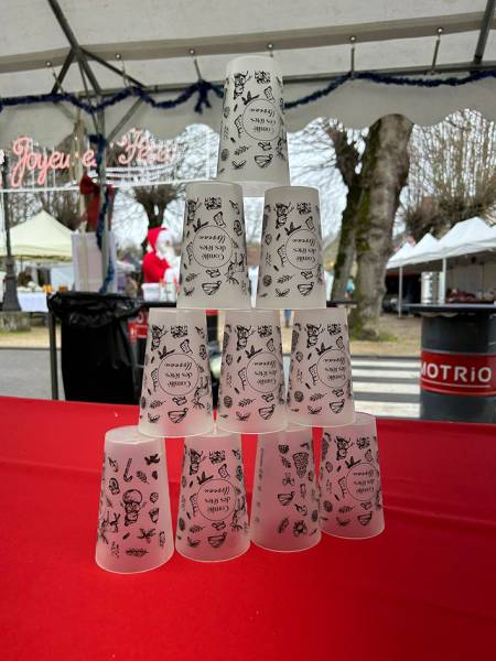 Ecocup personnalisés pour le Comité des Fêtes de Usseau dans la Vienne, Région Nouvelle-Aquitaine