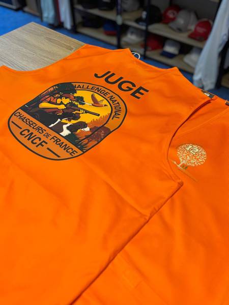 Impression Gilet haute visibilité (orange ou jaune fluo) 