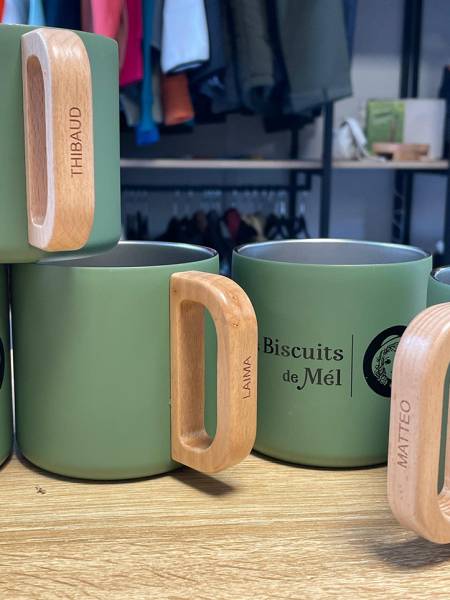 Mug BJORN en acier inoxydable recyclé certifiée RCS