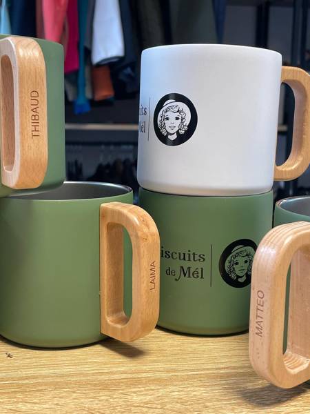 Mug BJORN en acier inoxydable recyclé certifiée RCS