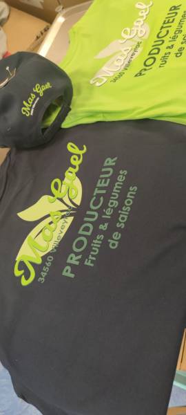 Textile et casquettes personnalisées pour le Mas Gaël à Villeveyrac, proche de Mèze
